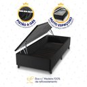 Ver imagem 5 de Conjunto Box Baú Preto Mali Bege Molas Ensacadas Solteiro 96x203x77 - King House