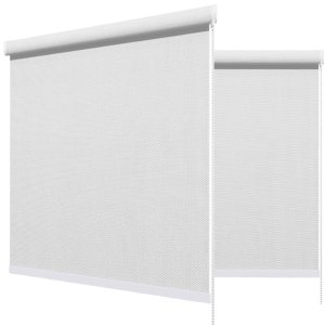 Cortina Persiana Rolo Tela Solar 3% L=1,00m X A=1,60m | Atlas - Branca