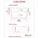 Ver imagem 6 de Kit Cuba Q45 com Torneira Luxo 1195 e Válvula Click 1 Pol. Compace