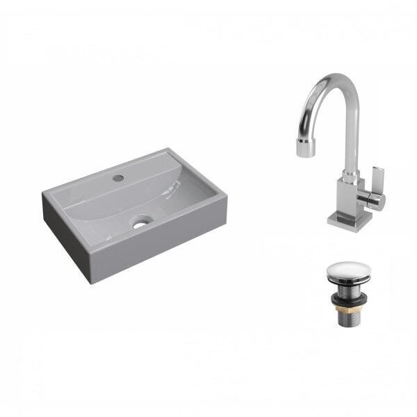 Kit Cuba Q45 com Torneira Luxo 1195 e Válvula Click 1 Pol. Compace - 2