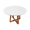 Ver imagem 3 de Mesa de Jantar Madri Madeira Maciça - Amêndoa Tampo 120 Laqueado Branco