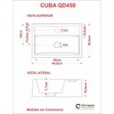 Ver imagem 6 de Kit Cuba Q45 com Torneira Luxo 1195 e Válvula Click 1 Pol. 1/2 Compace