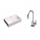 Ver imagem 2 de Kit Cuba Q45 com Torneira Luxo 1195 Metal 1/4 Volta Compace