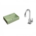 Ver imagem 2 de Kit Cuba Q45 com Torneira Luxo 1195 Metal 1/4 Volta Compace