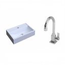 Ver imagem 2 de Kit Cuba Q45 com Torneira Luxo 1195 Metal 1/4 Volta Compace