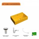 Ver imagem 3 de Kit Cuba Q45 e Válvula 1 Pol. com Sifão Pvc e Flexível Compace