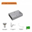 Ver imagem 3 de Kit Cuba Q45 e Válvula 1 Pol. com Sifão Pvc e Flexível Compace