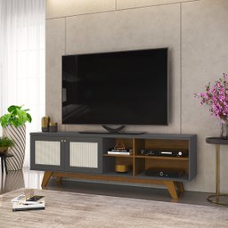 Rack para Tv até 60 com 1,80 x 60cm Zara - DJ Móveis                                                                                            - 2