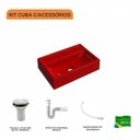Ver imagem 3 de Kit Cuba Q45 e Válvula 1 Pol. com Sifão Pvc e Flexível Compace