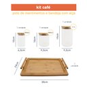 Ver imagem 3 de KIT CAFÉ 4PÇS BANDEJA E POTES MANTIMENTO RED 250/500/1100ML