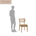Ver imagem 4 de Kit 2 Cadeiras de Jantar Madeira Maciça Veludo Bege Imbuia Natural Ravena