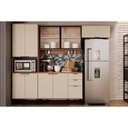 Ver imagem 2 de Gabinete de Cozinha Modulado Balcão Alpha 2506 3 Portas e 2 Gavetas com Tampo 120cm Freijó