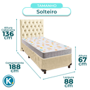 Ver imagem 3 de Kit Cabeceira + Cama Box + Colchão Solteiro D20 D20 Inducol