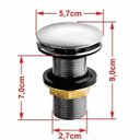 Ver mais imagens de Kit Cuba Q45 e Válvula Click 1"g Pol. com Sifão Pvc e Flexível Compace