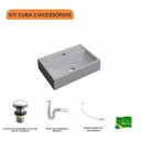 Ver imagem 3 de Kit Cuba Q45 e Válvula Click 1"g Pol. com Sifão Pvc e Flexível Compace