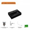 Kit Cuba Q45 e Válvula Click 1"g Pol. com Sifão Pvc e Flexível Compace - 3