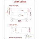 Ver imagem 7 de Kit Cuba Q45 e Válvula Click 1"g Pol. com Sifão Cromado e Flexível Compace
