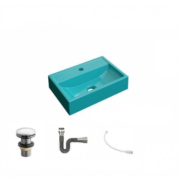 Kit Cuba Q45 e Válvula Click 1"G Pol. com Sifão Cromado e Flexível Compace - 2