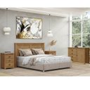 Ver imagem 1 de Conjunto Quarto Topázio Freijó: Cabeceira de Cama, Cômoda Sapateira e 2 Mesas de Cabeceiras