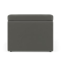 Calçadeira Baú Navi 160 para Cama Queen N-023 Veludo Cinza Claro Aradecor - 4