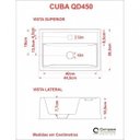 Ver imagem 7 de Kit Cuba Q45 com Válvula Click 1.1/2" e Sifão Pvc e Flexível Compace