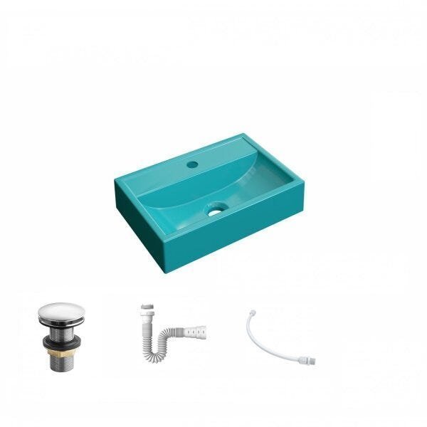 Kit Cuba Q45 com Válvula Click 1.1/2" e Sifão PVC e Flexível Compace - 2