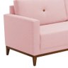 Sofá de Living San Francisco C/ Lateral de 220cm Diversas Cores Linho Rosa - 5