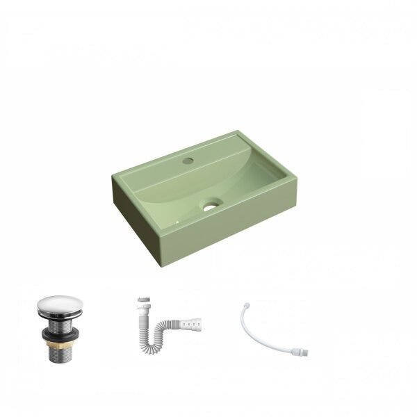 Kit Cuba Q45 com Válvula Click 1.1/2" e Sifão PVC e Flexível Compace - 2