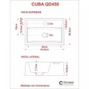 Ver imagem 7 de Kit Cuba Q45 com Válvula Click 1.1/2" e Sifão Cromado e Flexível Compace