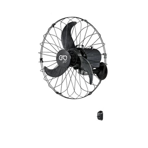Ventilador de Parede Goar 60cm Rotação de 1370 Rpm 3 Hélices Preto 150w 220v - V60pprr1