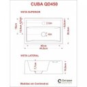 Ver imagem 7 de Kit Cuba Q45 com Válvula Click 1.1/2" e Sifão Cromado e Flexível Compace
