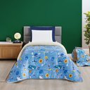 Ver imagem 1 de Coberdrom Cobertor Fantasy Solteiro Infantiil Sherpa Manta Toque Lã de Carneiro - Astronauta