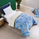 Ver imagem 2 de Coberdrom Cobertor Fantasy Solteiro Infantiil Sherpa Manta Toque Lã de Carneiro - Astronauta