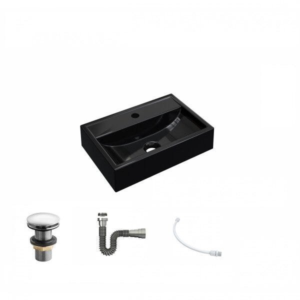 Kit Cuba Q45 com Válvula Click 1.1/2" e Sifão Cromado e Flexível Compace - 2