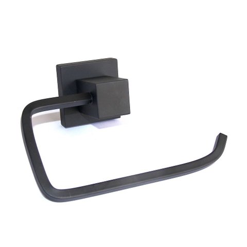 Papeleira Porta Papel Higiênico Quadrus Preto Fosco