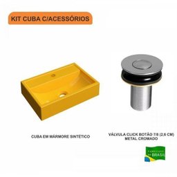 Kit Cuba Q45 com Válvula Click Botão 1 Pol. Compace - 3