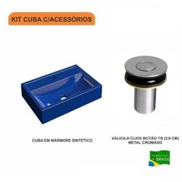 Kit Cuba Q45 com Válvula Click Botão 1 Pol. Compace - 3