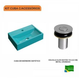 Kit Cuba Q45 com Válvula Click Botão 1 Pol. Compace - 3
