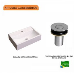 Kit Cuba Q45 com Válvula Click Botão 1 Pol. Compace - 3