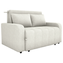 Ver imagem 2 de Sofa Cama 2 Lugares 138 Cm Amora Tecido Boucle F492 Natural Milani Store