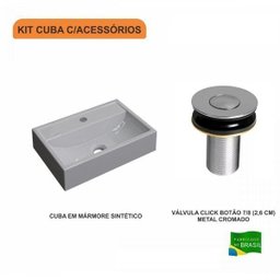 Kit Cuba Q45 com Válvula Click Botão 1 Pol. Compace - 3