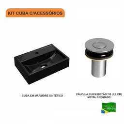 Kit Cuba Q45 com Válvula Click Botão 1 Pol. Compace - 3