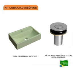 Kit Cuba Q45 com Válvula Click Botão 1 Pol. Compace - 3