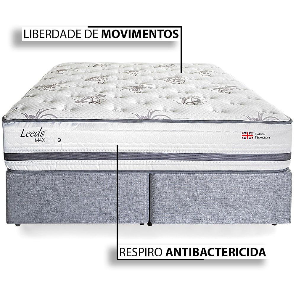 Cama Box Herval Queen Leeds, 69x158x198cm, Molas Maxspring - 5