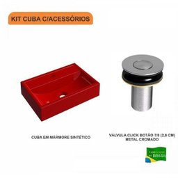 Kit Cuba Q45 com Válvula Click Botão 1 Pol. Compace - 3