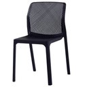 Ver imagem 2 de Kit 4 Cadeiras Empilhável Inmetro Capri Vega Fratini em Polipropileno Cor Preto