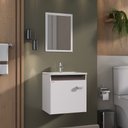 Ver imagem 1 de Conjunto para Banheiro Kit Econômico Suspenso 43cm - Fabribam Gabinetes