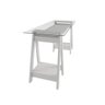 Mesa de Computador com Vidro Louisiana Branco - 4
