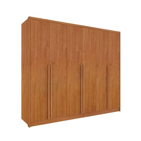 Guarda Roupa Casal 100% MDF 6 Portas 6 Gavetas Realeza s/ Espelho s/ Pés - Tcil Cinamomo