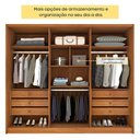 Ver imagem 6 de Guarda Roupa Casal 100% MDF 6 Portas 6 Gavetas Realeza s/ Espelho s/ Pés - Tcil Cinamomo